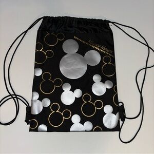Disney Mickey Mouse Drawstring Bag Backpack String Pouch Sling Cinch Tote Bag